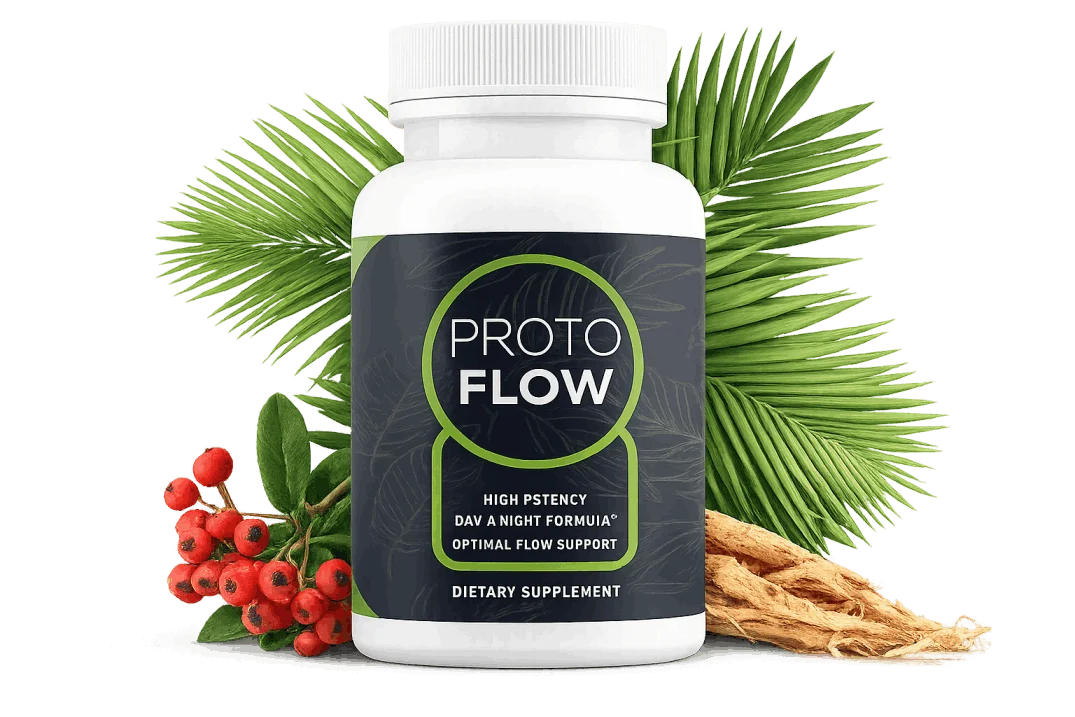 Protoflow supplement bottle for prostate and male wellness